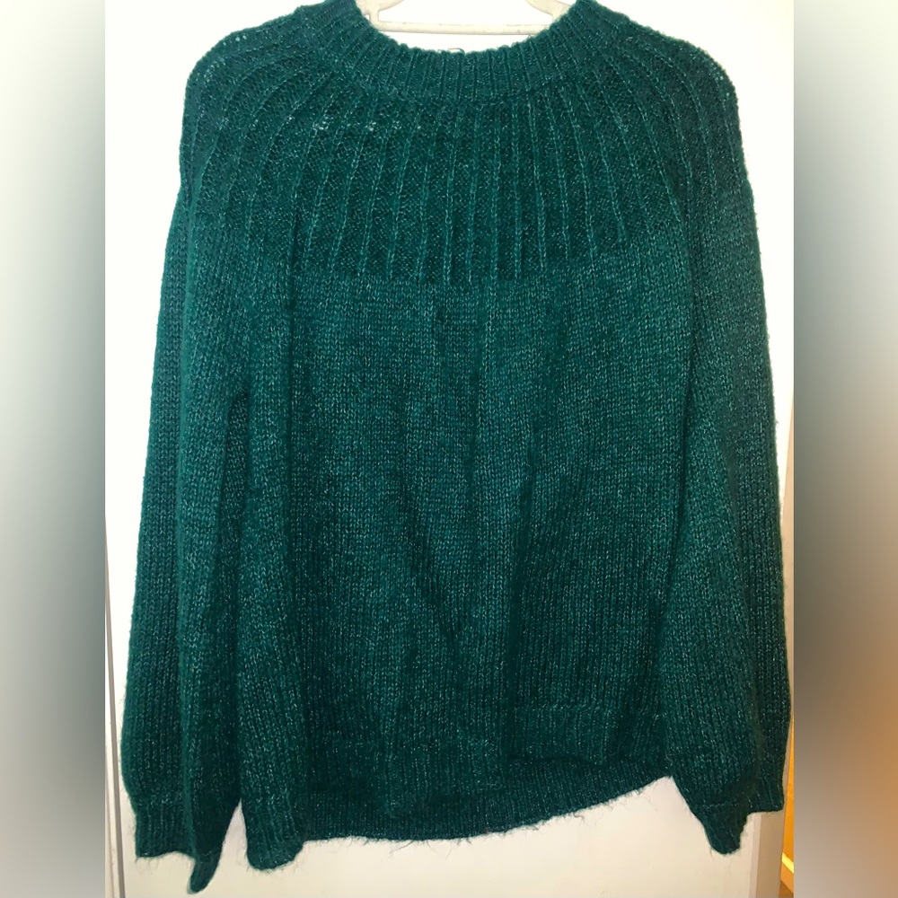 Lauren Conrad Green Bow back Sweater